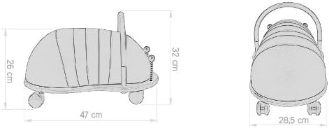Wheely Bug 4005155887519 Rutscher Kinderfahrzeug 3 Plus gross 51110 Eisbär/Kuh, Kuh