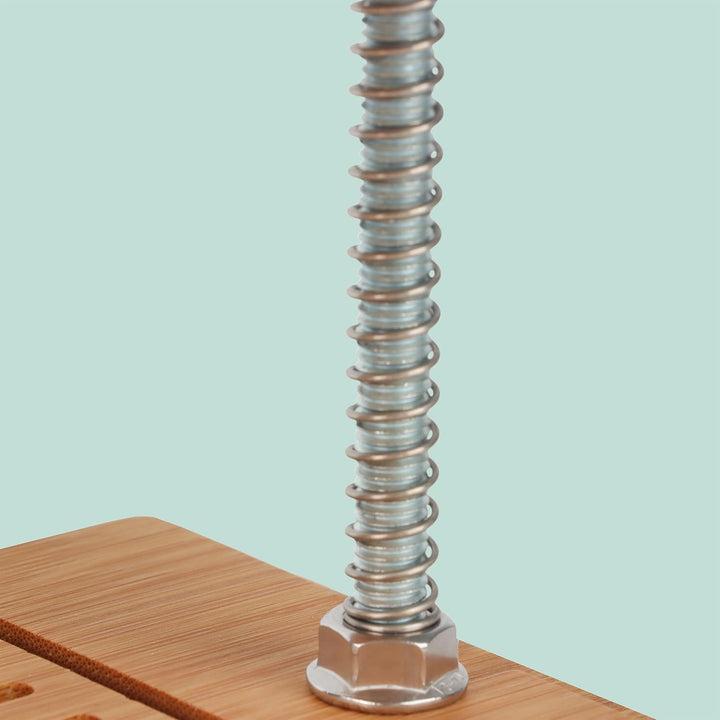 Relaxdays Tofupresse, Bambus, Edelstahl, HxBxT: 17,5 x 25,5 x 14 cm, Pressform vegan, Tofuform mit A