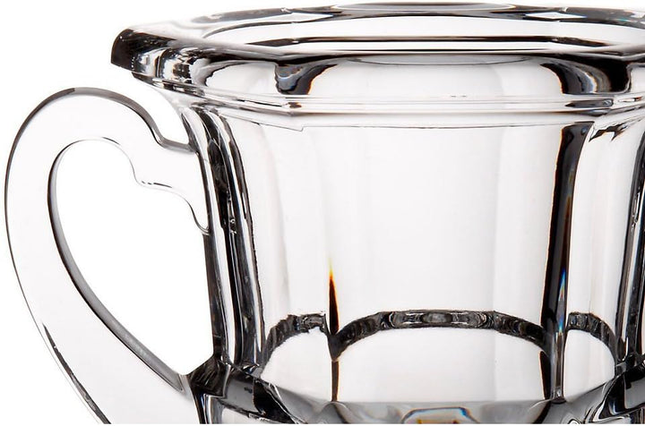 CRISTALICA Vase Auf Fuss Blumenvase Pokalvase Opera H 26 cm Transparentes Kristallglas Glas Klassisc