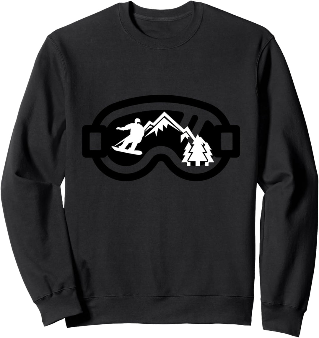 Snowboard Brillen Mountain Snowboarding Sweatshirt
