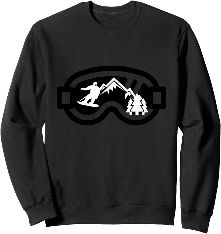 Snowboard Brillen Mountain Snowboarding Sweatshirt