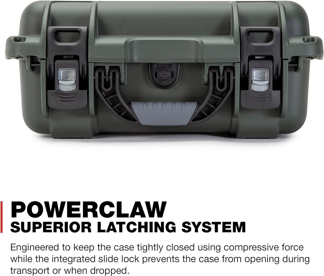 Nanuk 915 Wasserdichter Hartschalenkoffer Mit Plüschschaumeinlage - Olive Olive Cubed Foam, Olive Cu