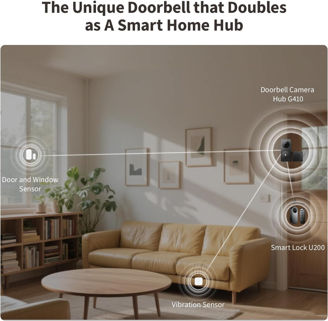 Aqara Smart Türklingel Kamera G410 mit Chime, 2k, Homekit-Sicherheits-Video, 2-Wege Audio, Integrier