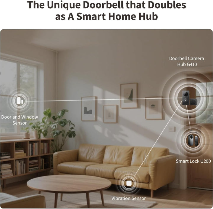 Aqara Smart Türklingel Kamera G410 mit Chime, 2k, Homekit-Sicherheits-Video, 2-Wege Audio, Integrier
