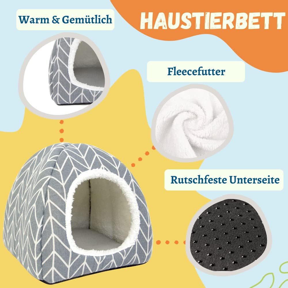 Dyrdekly Meerschweinchen Betthöhle Gemütliches Kaninchen Bett Warme Hamster Kuschelhöhle Haus Zubeho