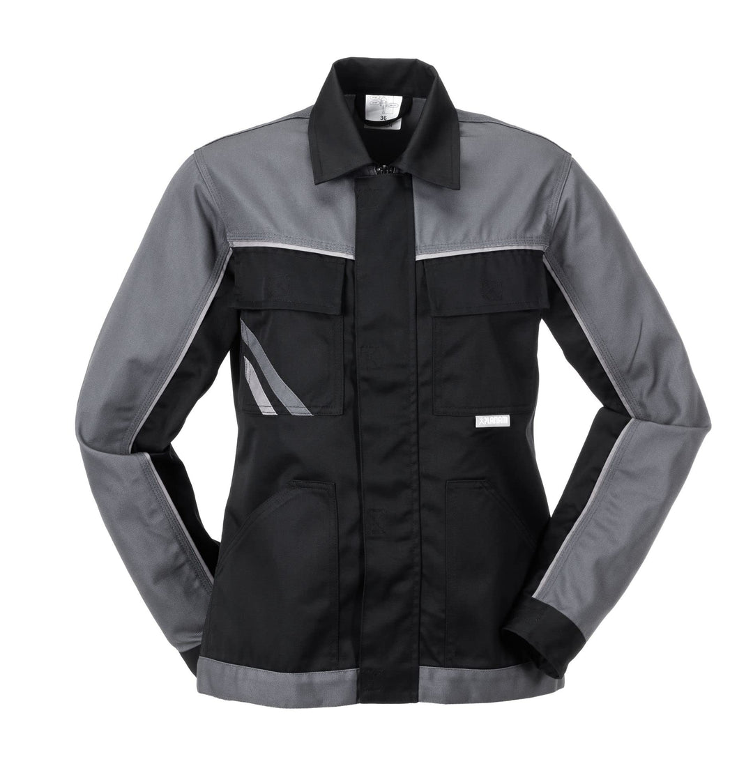 Planam Highline Damen Bundjacke schwarz schiefer zink Modell 2717 Grösse 46 Schwarz/Schiefer/Zink 46