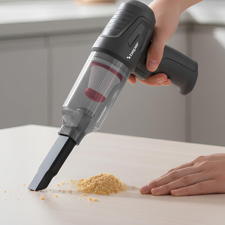 BEPER P202ASP410 2-in-1 Mini-Staubsauger und Laubbläser, bürstenlos, für Autos, tragbarer Handstaubs