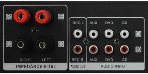 auna AV2-CD508 Verstärker HiFi, Verstärker mit Stereo Endstufe, Amplifier max. 600 Watt, 2-Band-Equa