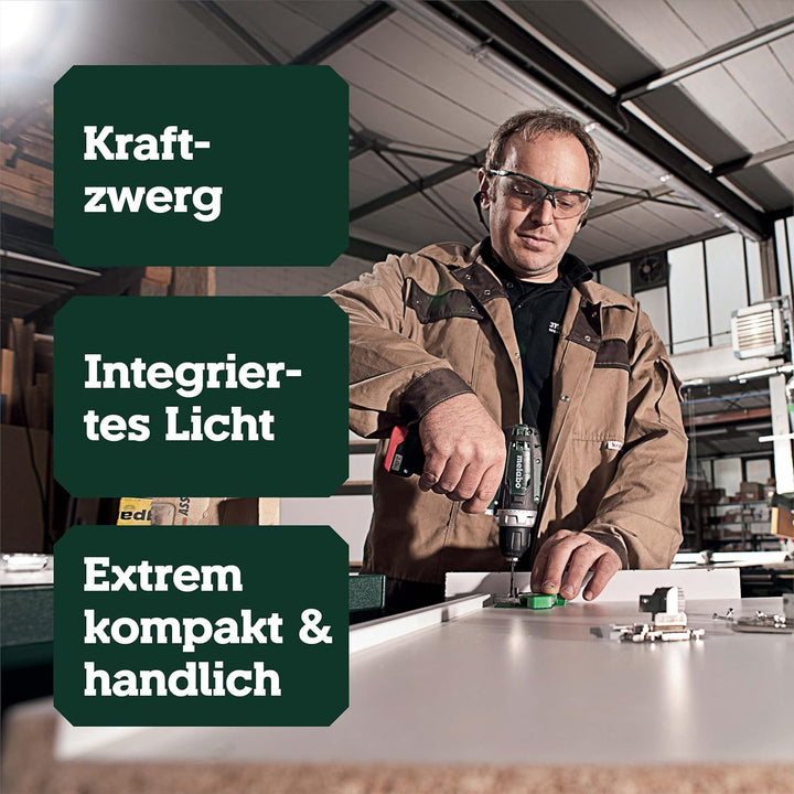 Metabo PowerMaxx BS Basic Akku-Bohrschrauber 12V 2x Li-Ion- Ladegerät LC 12- Kunststoffkoffer - 6009