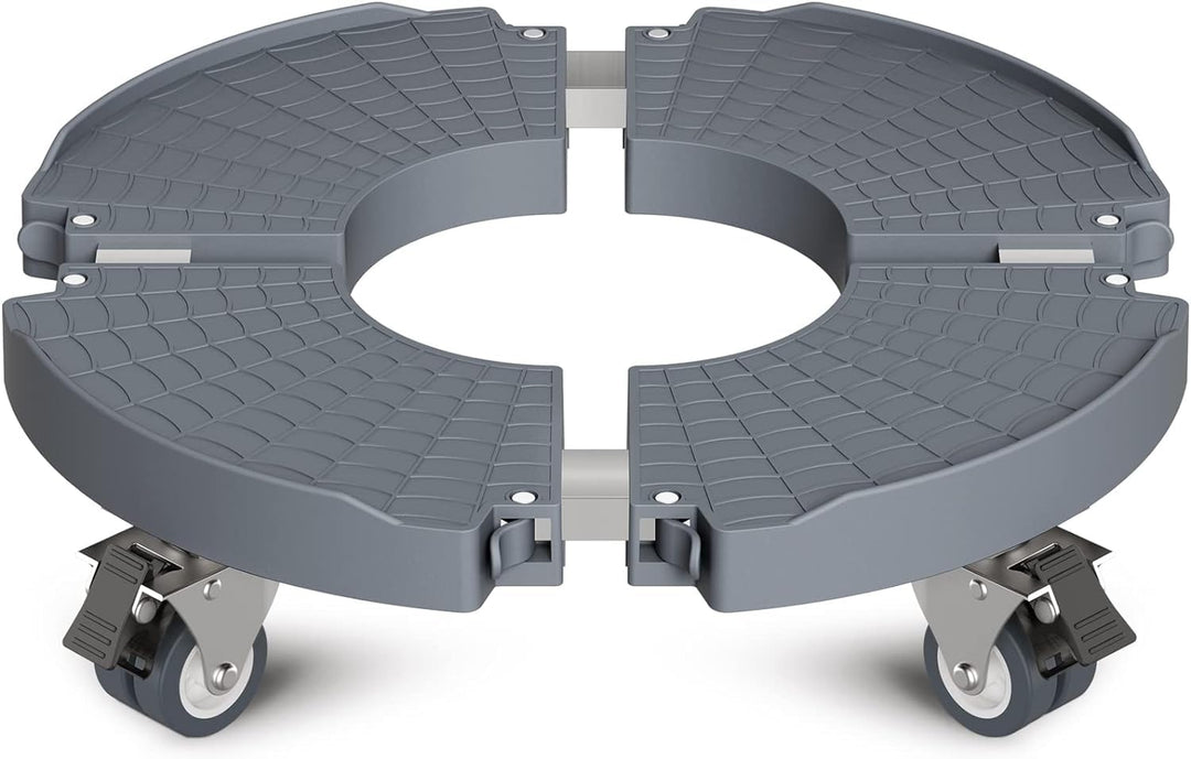 WELDUN Pflanzenroller Ø 40-54 cm, Rollbrett 200KG Tragkraft, Untersetzer Blumentopf mit feststellbar
