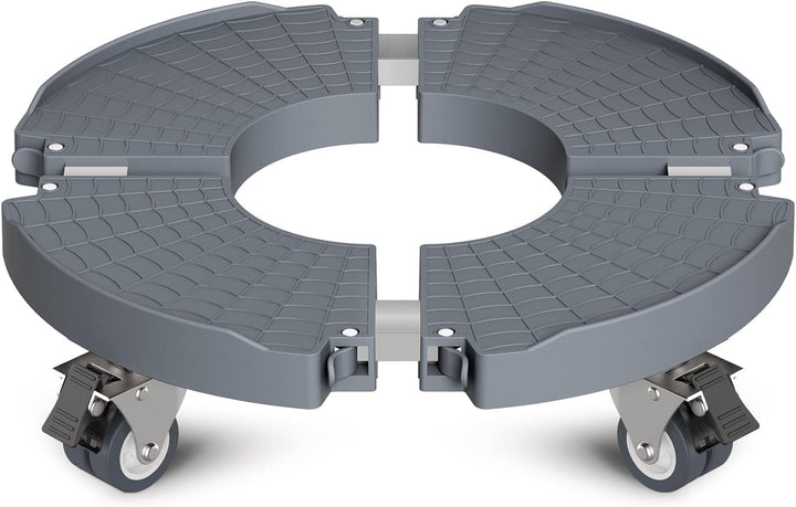 WELDUN Pflanzenroller Ø 40-54 cm, Rollbrett 200KG Tragkraft, Untersetzer Blumentopf mit feststellbar