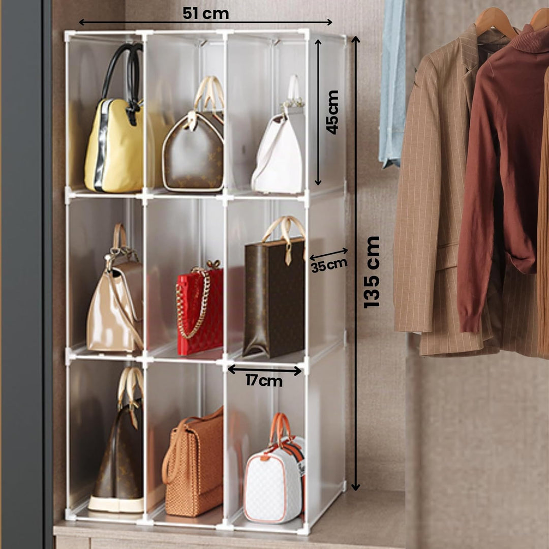 Taschenorganizer, Modulares Regal für Schrank, Regal für Zimmer, Flur. Aufbewahrungsregal für Zuhaus