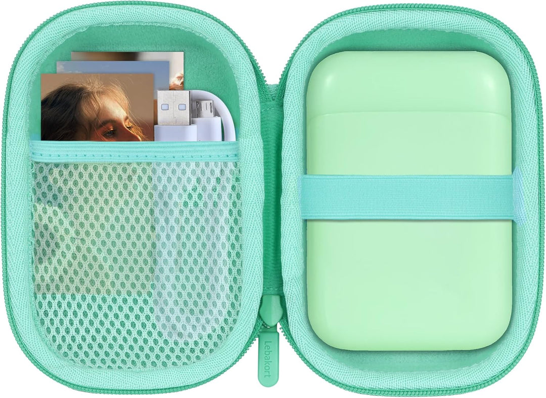 Lebakort Hart Tasche Hülle Etui für Liene 2 x 3 Tragbarer Smartphone Fotodrucker (Mintgrün), Mintgrü