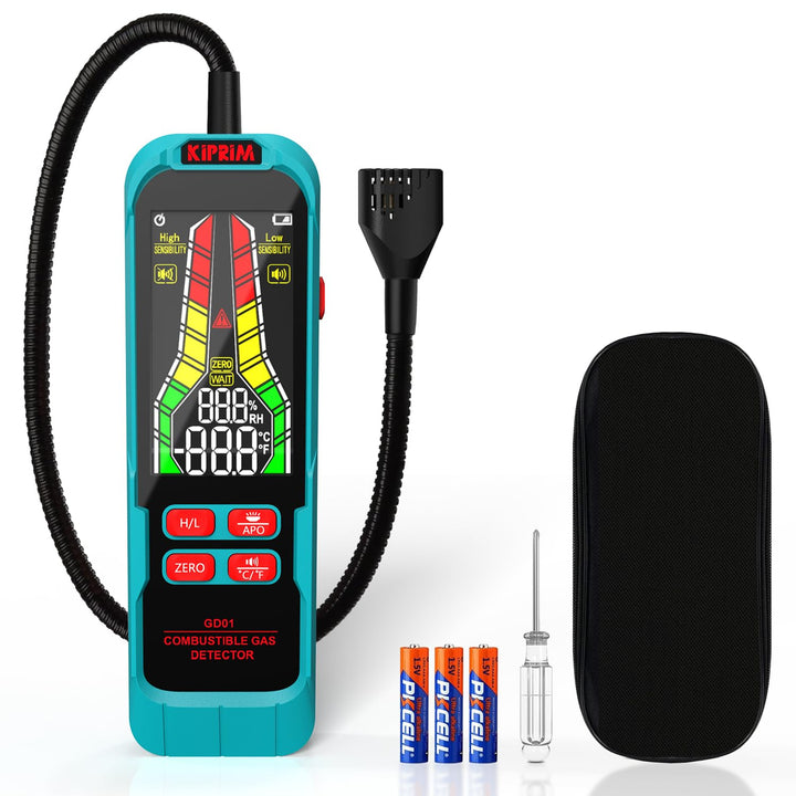 Hochempfindlicher Gasleckdetektor,Gasmelder mit 22cm-Sonde, tragbarer Gastester mit akustischem und