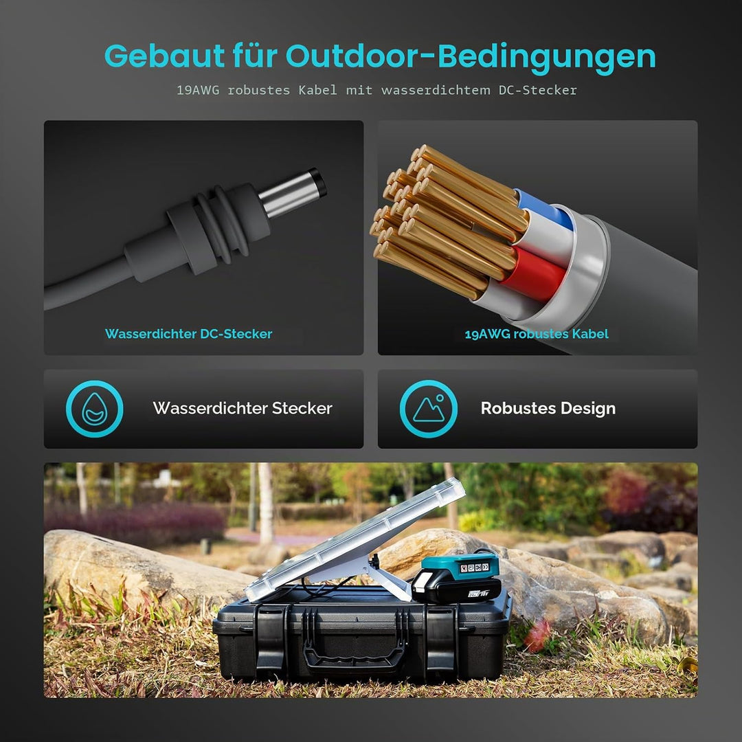 Akku-Adapter für Starlink Mini – Kompatibel mit Makita 18V Akkus, 60W 20V/3A Stromversorgung, Tragba