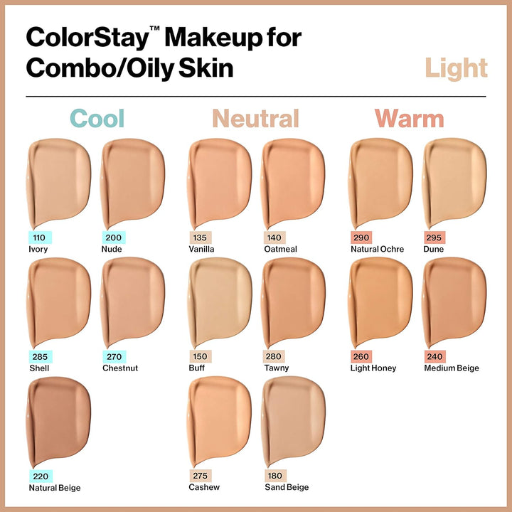 REVLON - ColorStay Makeup for Combination/Oily Skin 380 Rich Ginger - 1 fl. oz (30 ml)