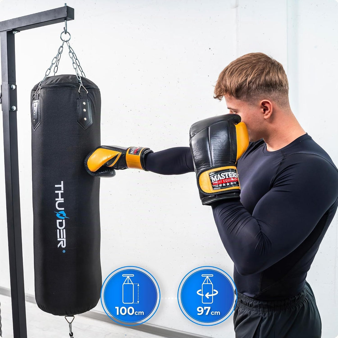 THUNDER Multifunktionale Kraftstation Home Gym Fitnessstation mit Kabelzug &amp; Muskelaufbau Training D