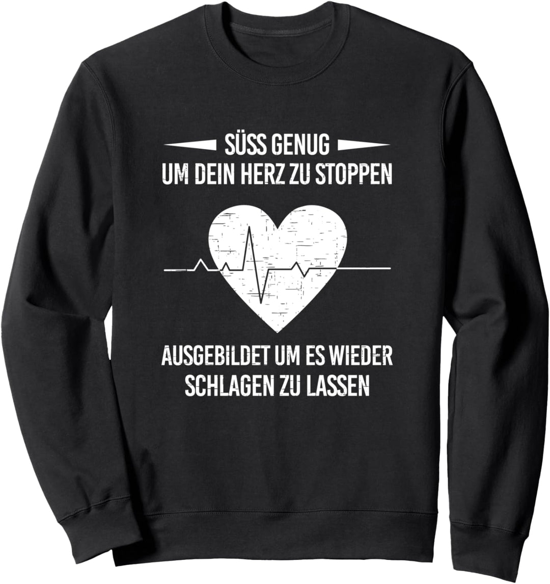 Süss Genung um Dein Herz Schlagen Zu Lassen Krankenpflege Sweatshirt