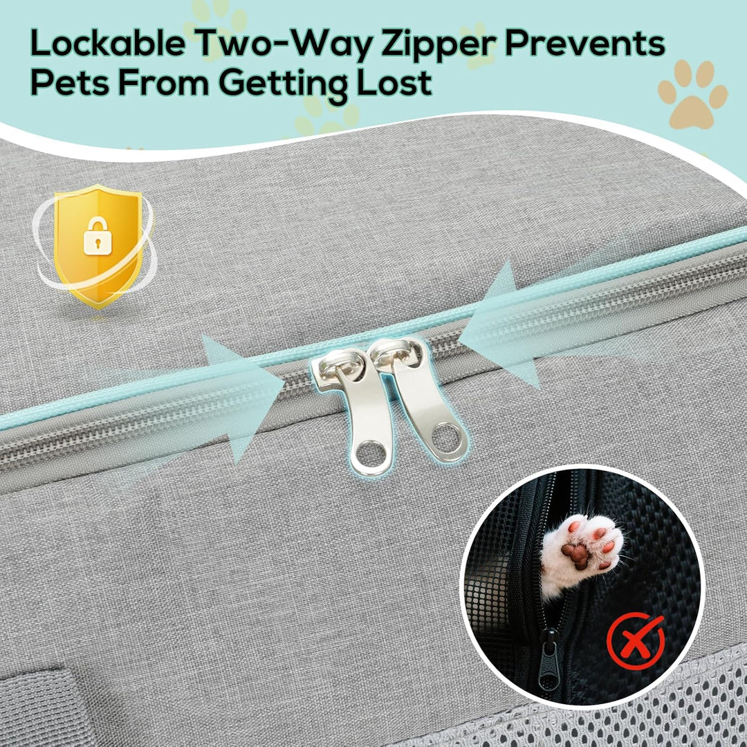 Cozary Transporttasche Für Katze Hund, Katzen Transportboxen, Hundetransportbox, Leichtes Haustiertr