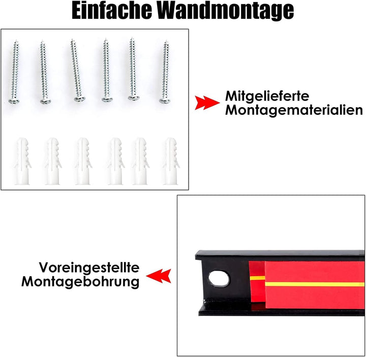 RELAX4LIFE Magnetleiste aus Stahl, Magnetischer Werkzeughalter, Werkzeugleiste Wand, Werkzeughalteru