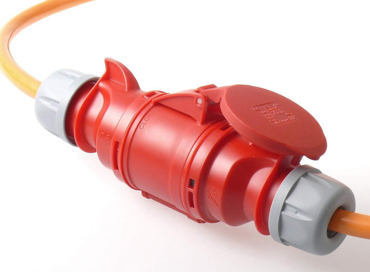 netbote24 CEE Starkstromkabel Verlängerungskabel Pur Leitung H07BQ-F 32A 400V 5g6 5x6 mm² 30m Orange