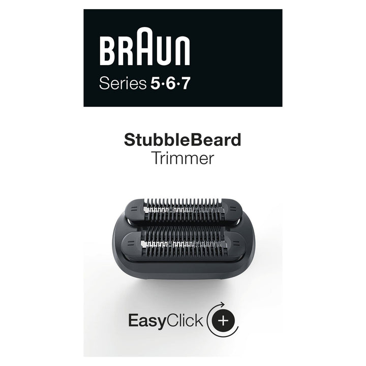 Braun EasyClick 3-Tage-Bart-Trimmeraufsatz für Rasierer Herren, kompatibel mit Series 5, 6 und 7 Ele