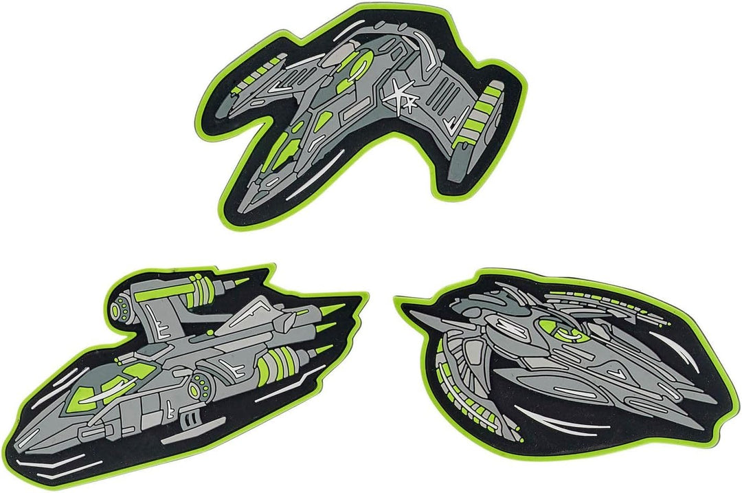DerDieDas Ergoflex Schulrucksack Set 5-TLG. Exklusiv Superflash Neon Fighter