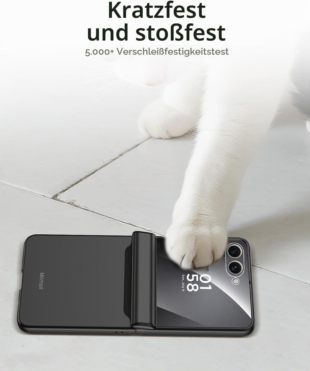Miimall Kompatibel mit Samsung Galaxy Z Flip 7 Hülle mit Scharnierschutz Magnetischer [Externer Bild