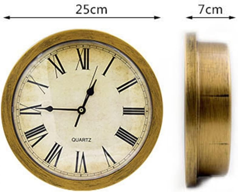 Wanduhr mit verstecktem Fach, Vintage -Plastik -Runde Wanduhr Ablenkung Safer grosser Aufbewahrung G
