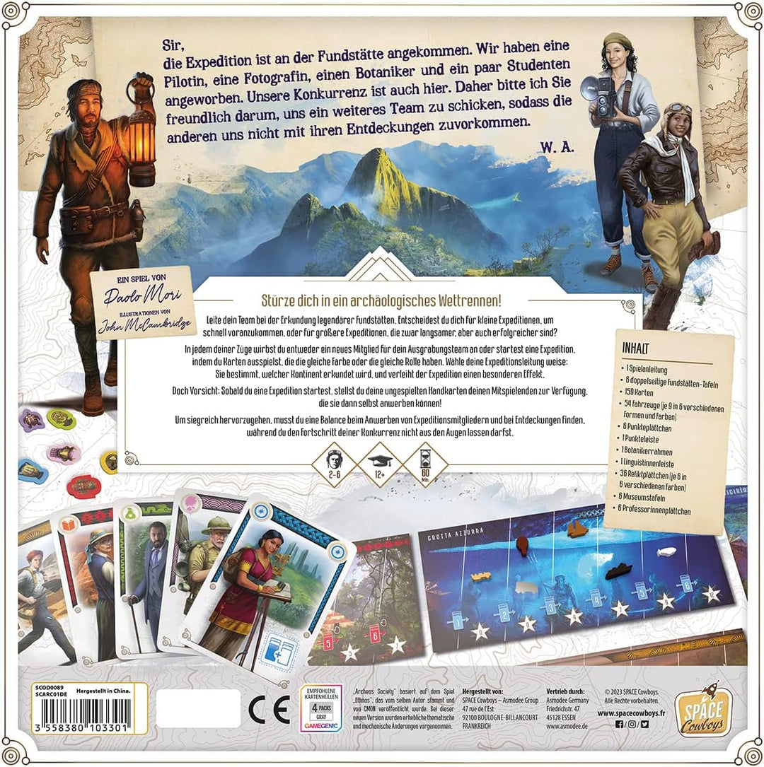 Space Cowboys | Archeos Society | Kennerspiel | 2-6 Spieler | Ab 12+ Jahren | 60 Minuten | Deutsch