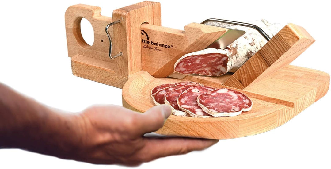 Little balance 8422 La Conviviale Wurstguillotine – 100% französische Herstellung – Edelstahlklinge