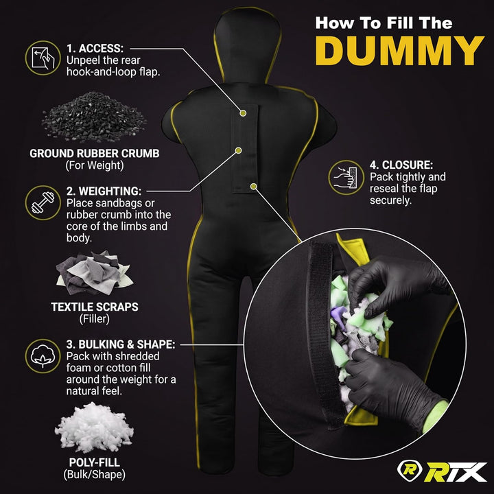 MMA Judo Grappling Dummy – Boxsack für Brazilian BJJ Jiu Jitsu Standposition Wrestling BJJ Dummy für