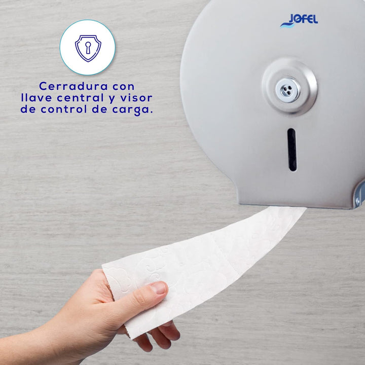 Jofel AE23200 - Toilettenpapierhalter Smart Inox satiniert, Edelstahl