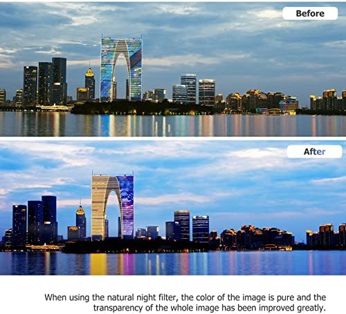 JJC 62mm Natural Night Lens Filter, Nacht Himmel Lichtverschmutzung Reduktion Filter mit Anti-Reflex