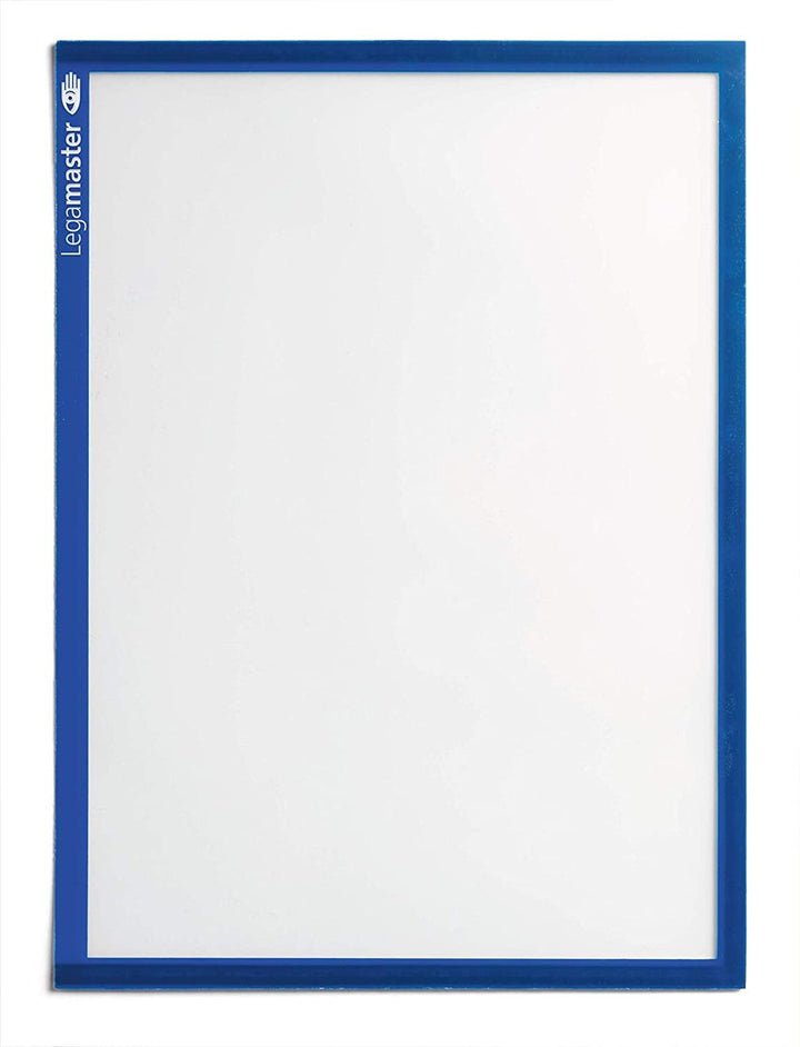 Legamaster 7-635603 Magnetische Dokumentmappen, DIN A4, 5 Stück, blauer Rahmen, transparente PVC-Flä