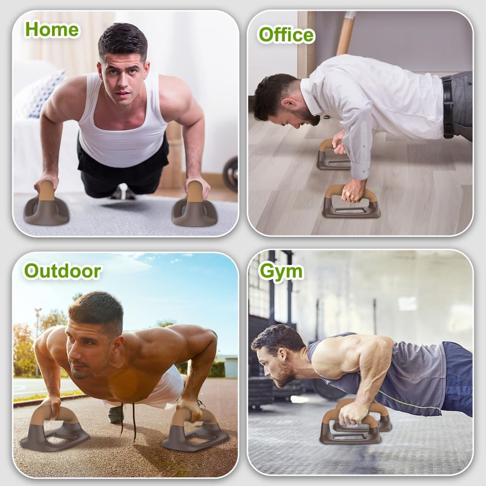 Calisthenics Equipment Liegestützgriffe - Rutschfest Parallettes Handstand Griffe Robuste Push Up Ba