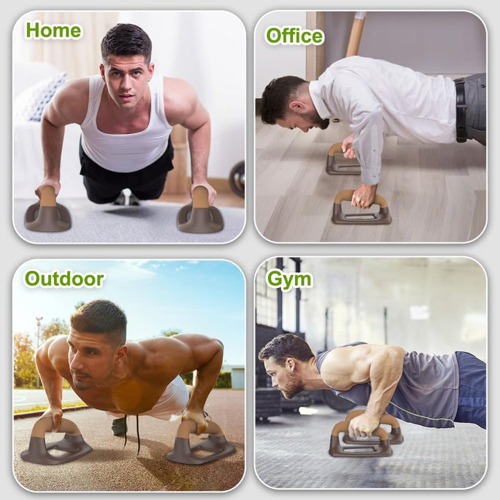 Calisthenics Equipment Liegestützgriffe - Rutschfest Parallettes Handstand Griffe Robuste Push Up Ba