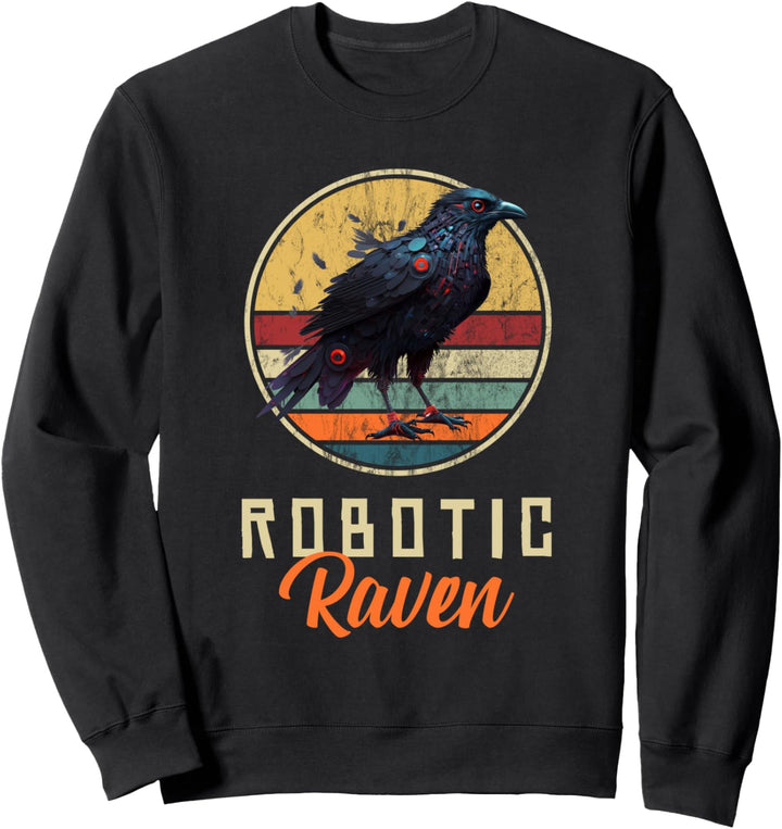 Robo Rabe Roboter Raben Outfit Spion Vogel Raben Design Sweatshirt