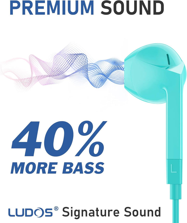 LUDOS FEROX USB C Kopfhörer, 5 Jahre Garantie für iPhone 16 15 Pro Max Plus Samsung Galaxy S24 S23 U