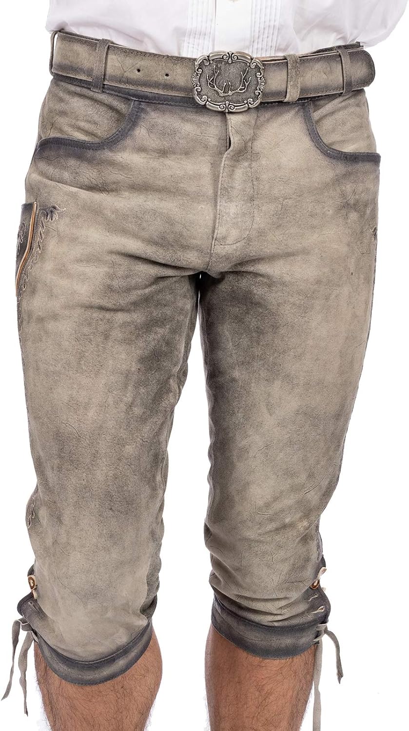 Stockerpoint Siggi2 Herren Trachtenlederhose 46 Rauch Geäscht, 46 Rauch Geäscht