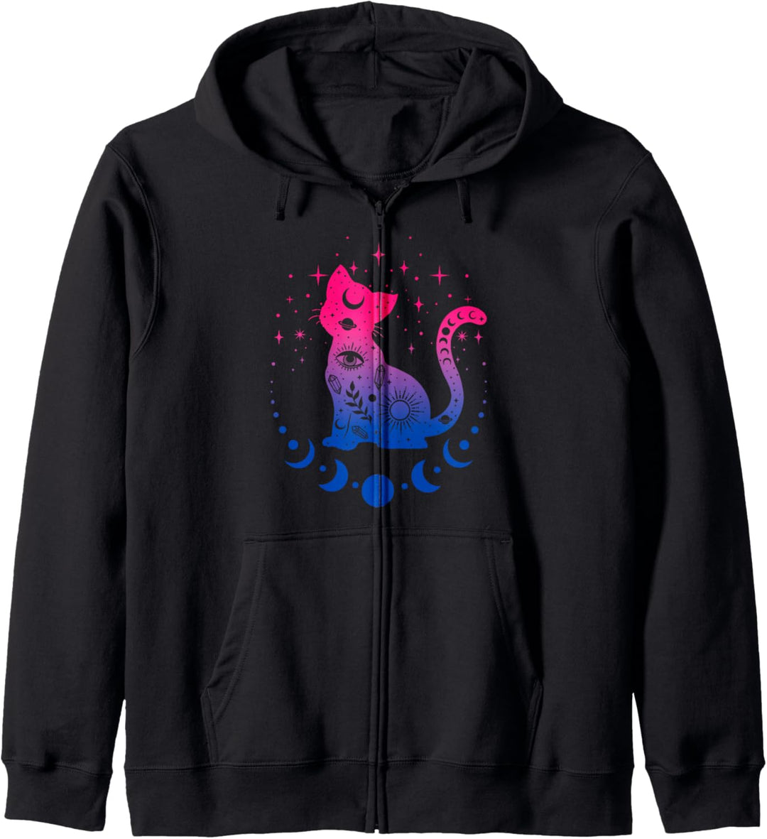 Bisexuelle Pride-Flaggenfarben, Astronomie Katze Kapuzenjacke