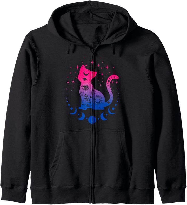 Bisexuelle Pride-Flaggenfarben, Astronomie Katze Kapuzenjacke