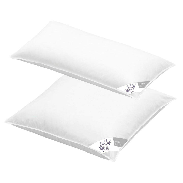 SCHLAFSTIL Faserkissen F400, Comforel Soft 3D-Markenfaser Grösse 40x80 40x80 cm Weiss, 40x80 cm Weis