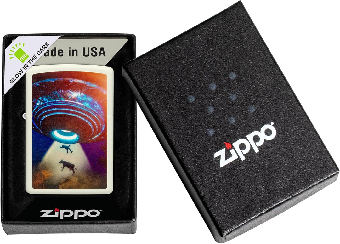 Zippo Feuerzeug, leuchtet im Dunkeln, UFO, eine Box One Box Leuchtet im Dunkeln., One Box Leuchtet i
