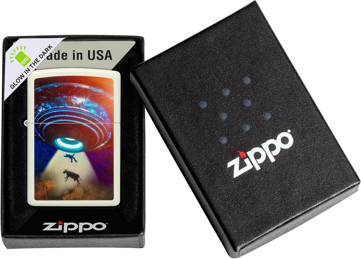 Zippo Feuerzeug, leuchtet im Dunkeln, UFO, eine Box One Box Leuchtet im Dunkeln., One Box Leuchtet i