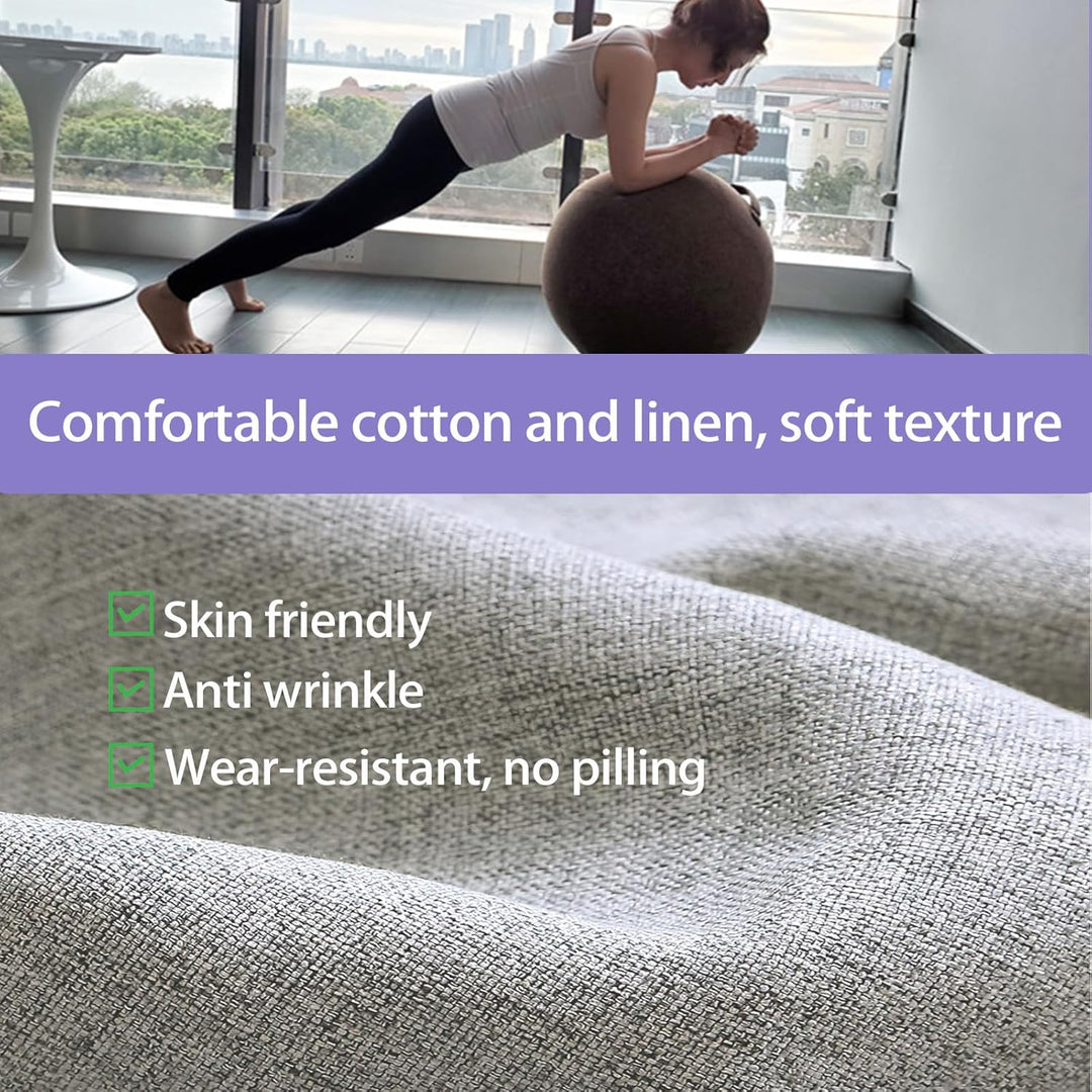 ZOSONET Sitzball Abdeckung,55cm 65cm 75cm Gymnastikball Bezug für Sitzball Fitnessball,Faltbar Sitzb