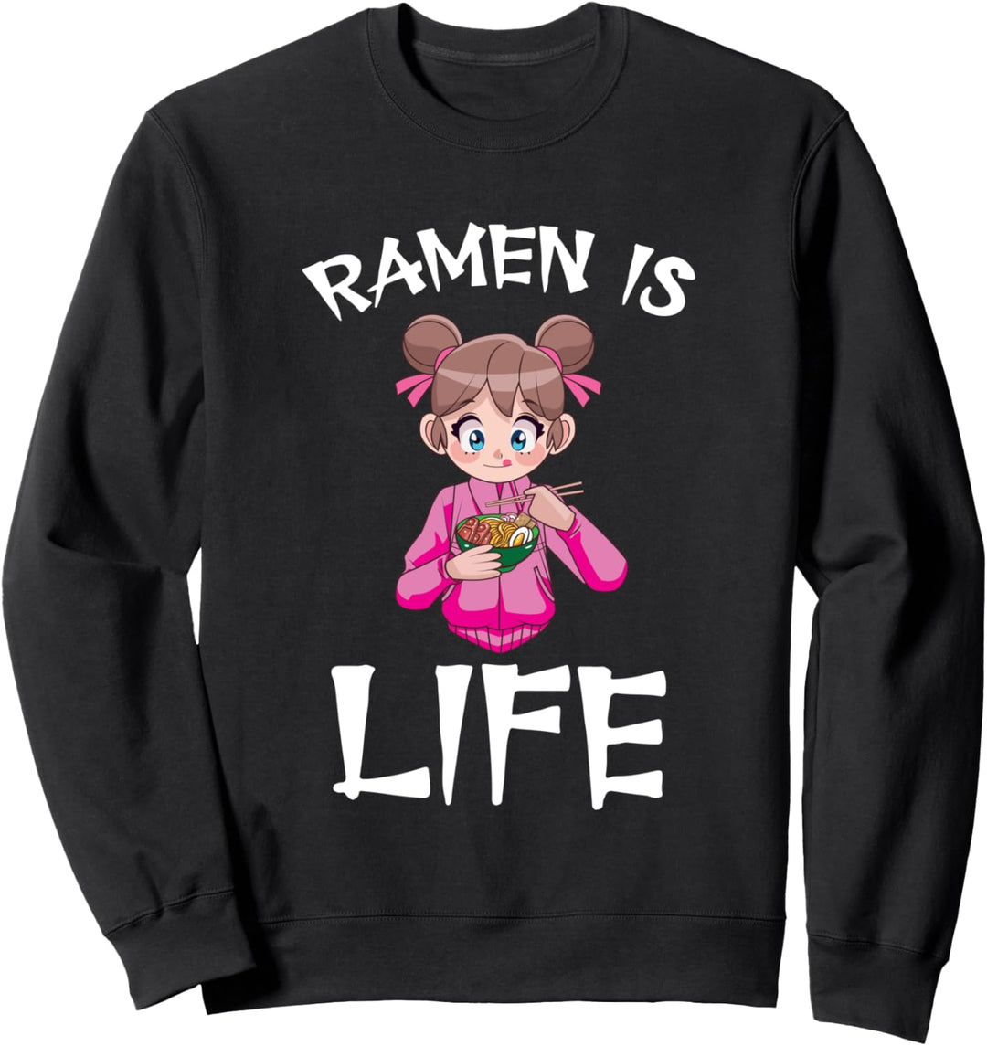 Lustige japanische Manga Otaku Mädchen Anime Ramen ist das Sweatshirt