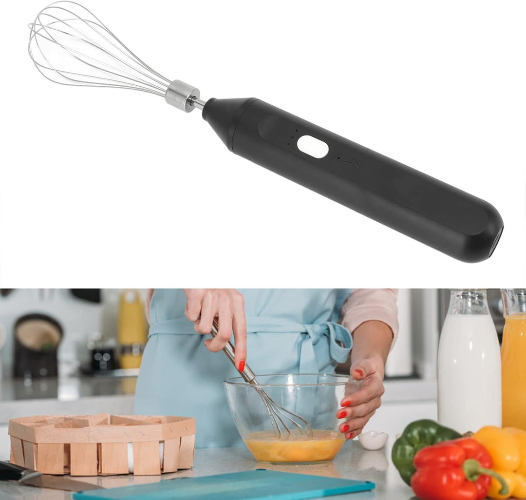 Handheld USB Lade Elektrische Schneebesen Tragbare Edelstahl Milchaufschäumer Küche Bar Liefert (Sch