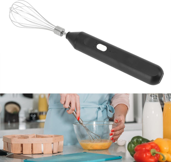 Handheld USB Lade Elektrische Schneebesen Tragbare Edelstahl Milchaufschäumer Küche Bar Liefert (Sch