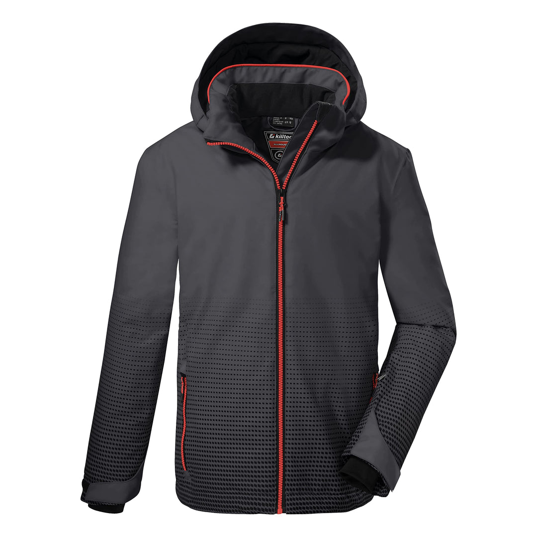 Killtec Jungen Ksw 162 Bys Ski Jckt Skijacke/Funktionsjacke mit Kapuze und Schneefang 116 anthrazit,